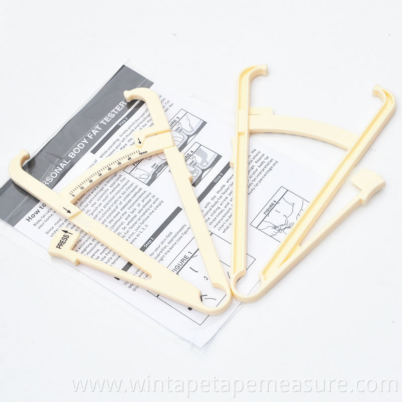 Eco-friendly medical plastic body fat measure personal skin caliper tester factory wholesales